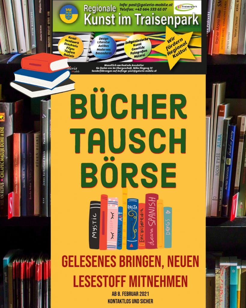 Buechertausch-Börse in der Galeria mobile